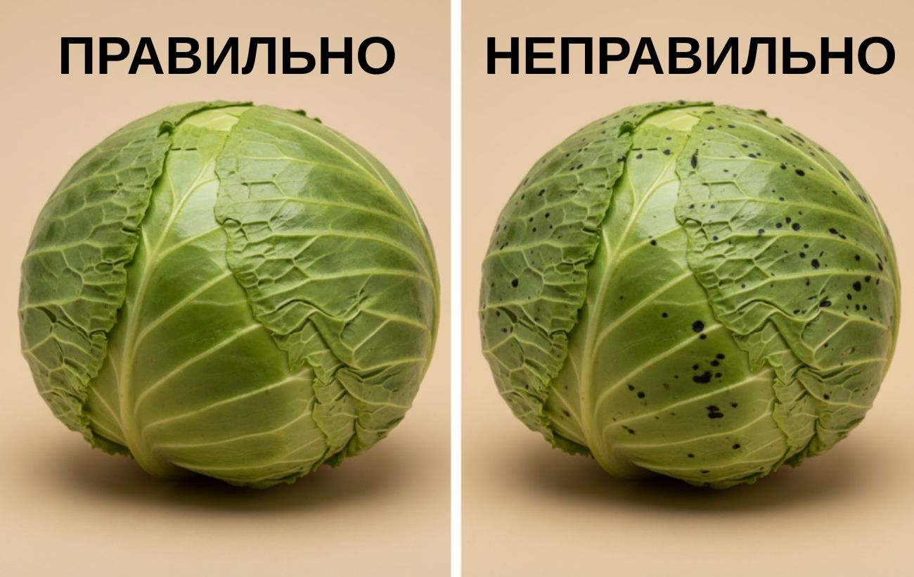Як правильно мити капусту, аби не було чорних плям