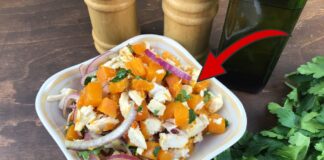 Як приготувати смачний салат із гарбузом та куркою