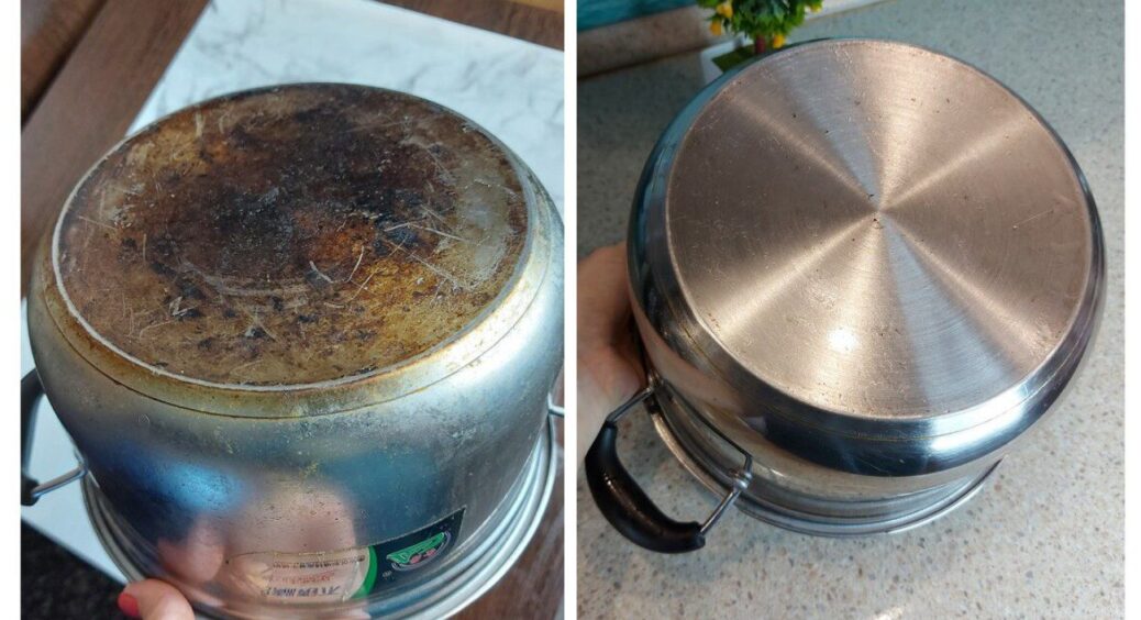 Стара емальована каструля тепер блищить, як гірлянда: 2 ст. ложки цього за копійки допомогли змити нагар 