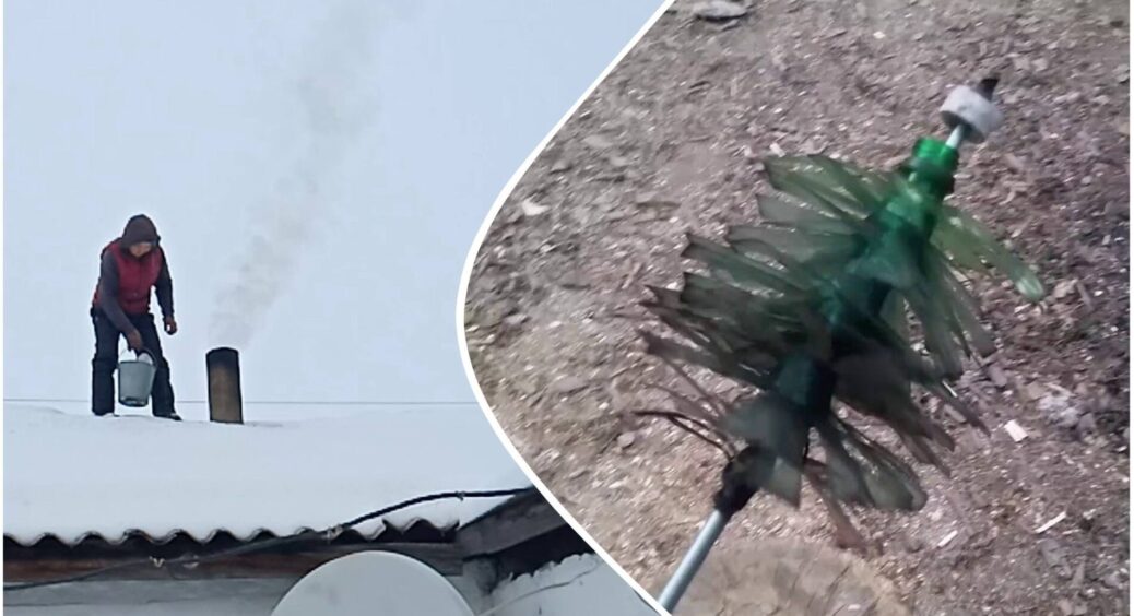 Взяла 2 пластикові пляшки – і сажа вилетіла з димаря зі швидкістю світла: сіль і крохмаль більше не потрібні 