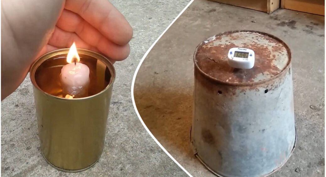 Чоловік зробив якісний обігрівач для теплиці з консервної банки: тримає 70°C 3 доби – найкращий варіант 
