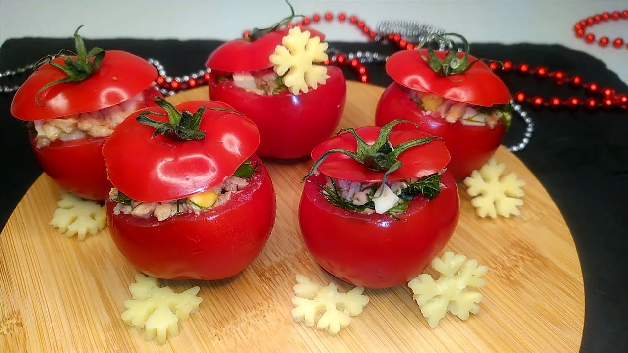Кулінари поділилися рецептом помідорів, фаршированих печінкою тріски