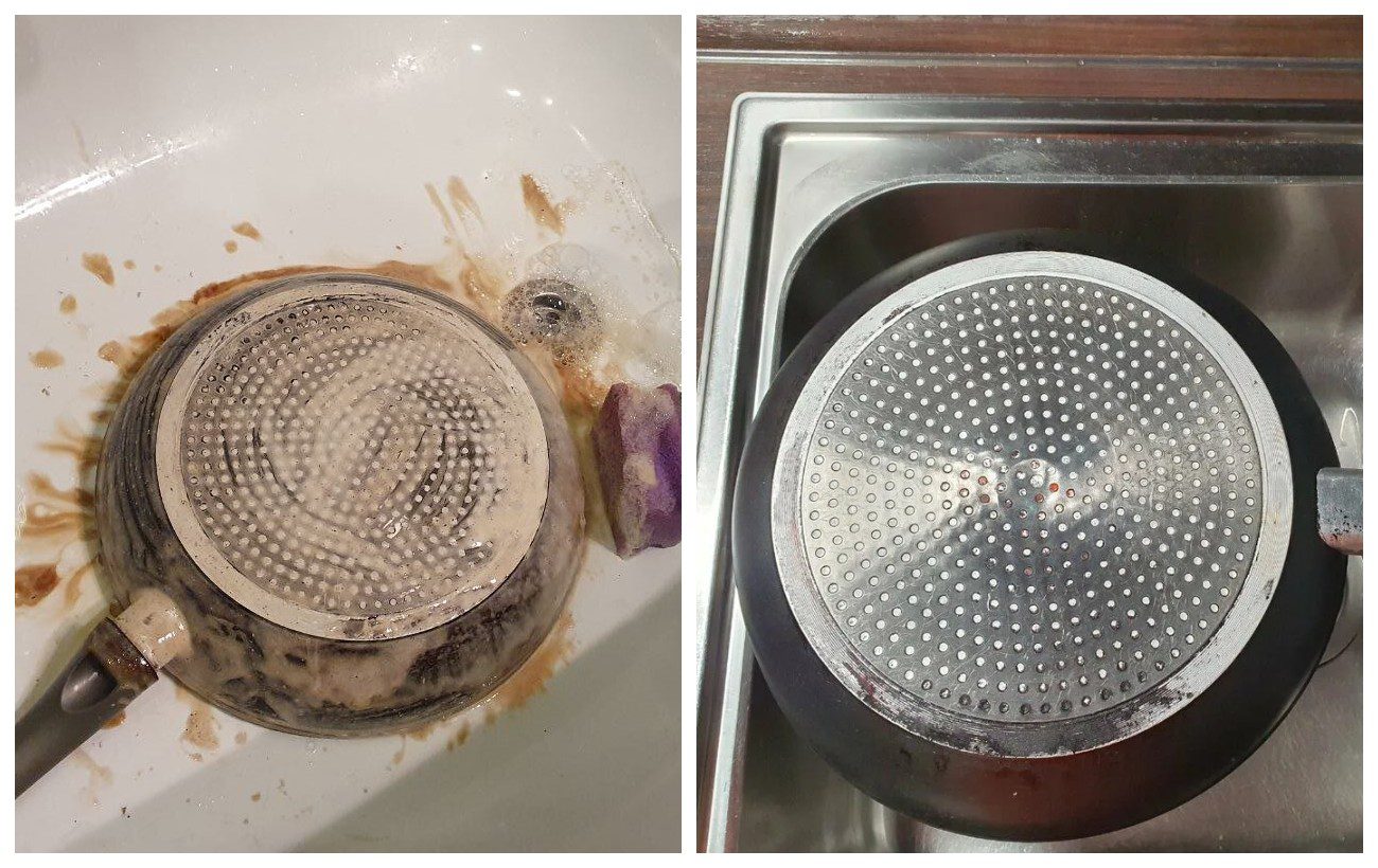 Як очистити сковорідку від чорного нагару