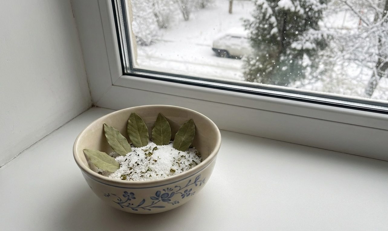 Господині розповіли, навіщо ставити сіль з лавровим листям на підвіконня