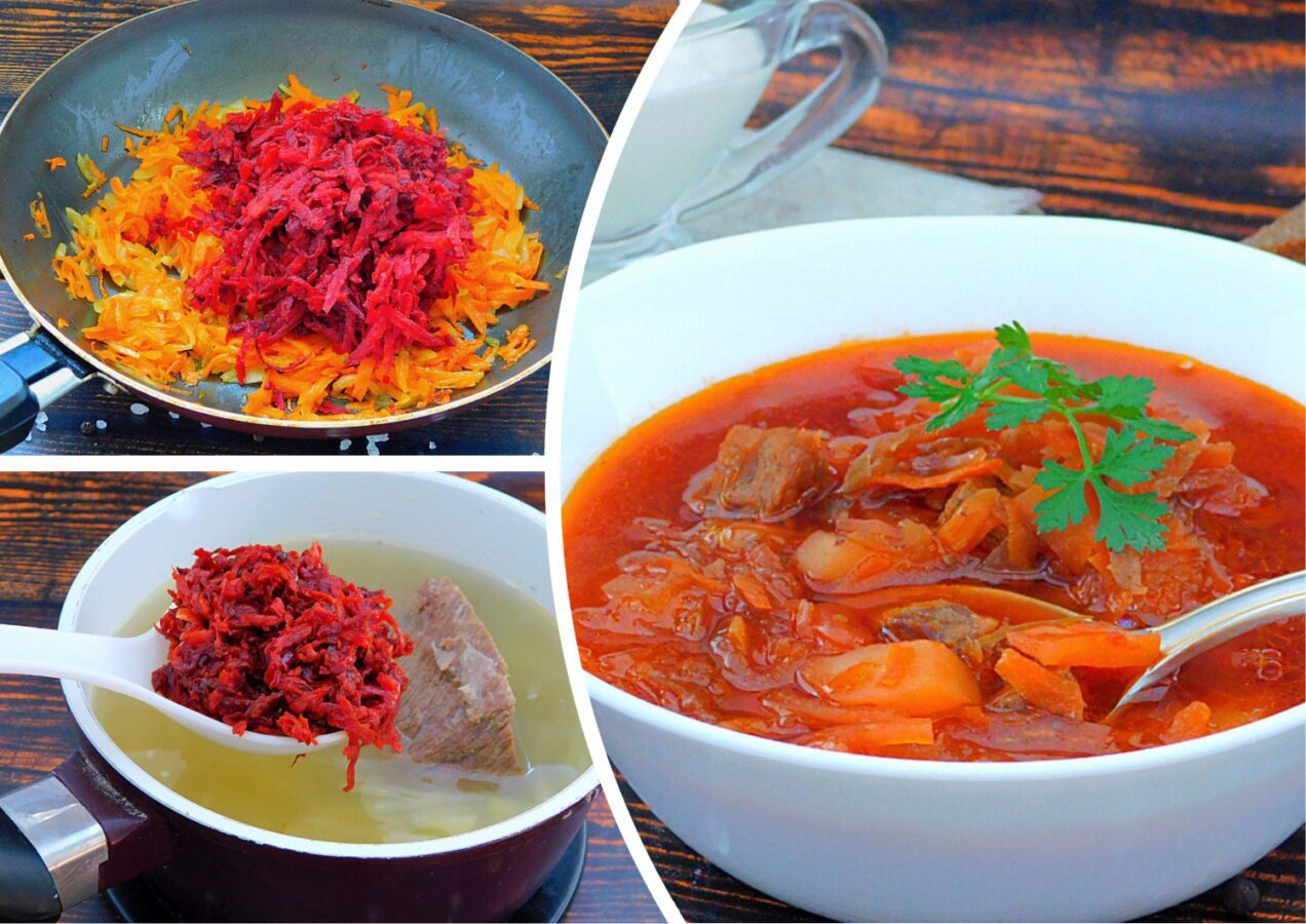 Як приготувати насичений український борщ