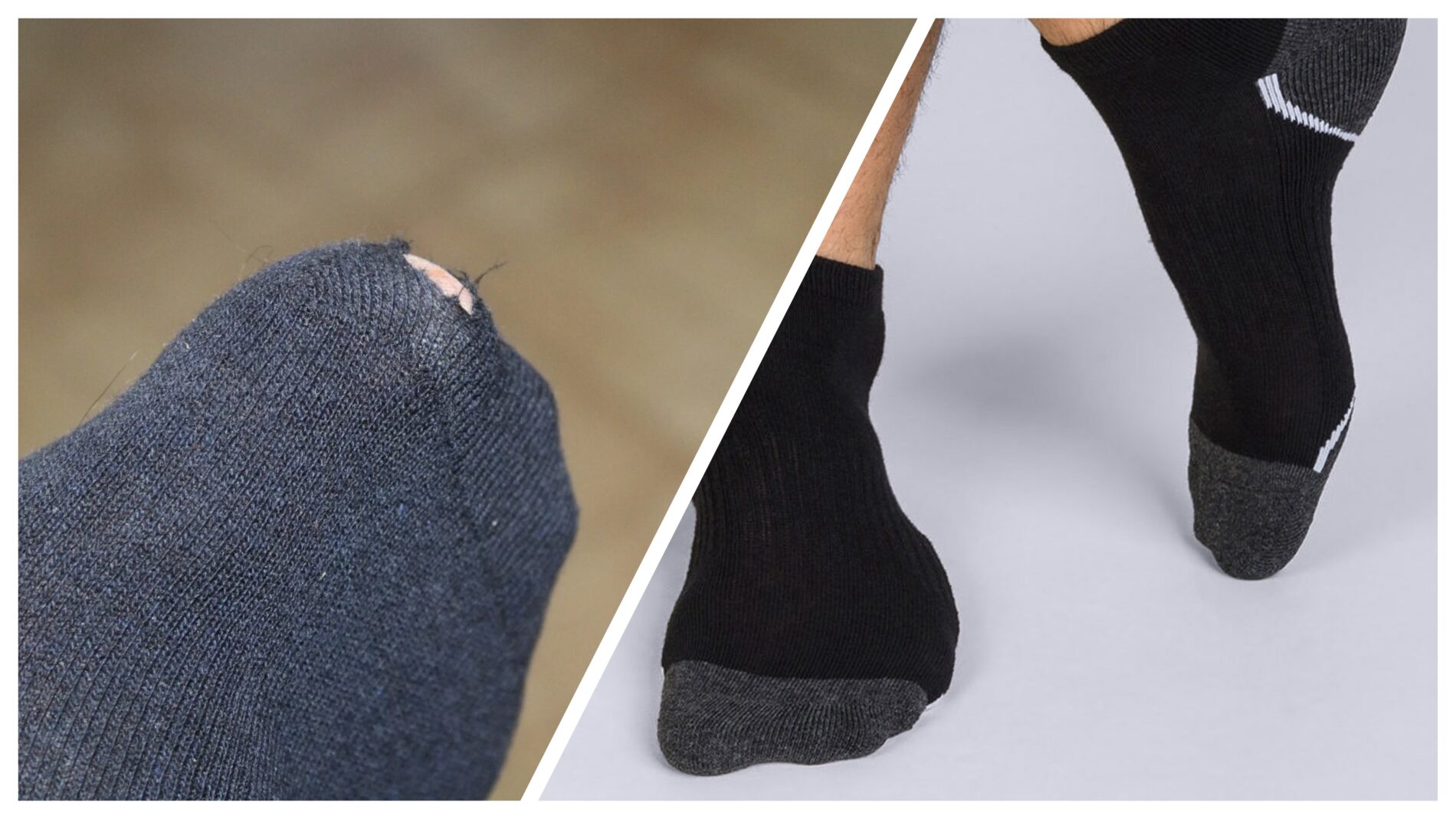 Господині показали лайфхак, щоб на шкарпетках не зʼявлялися дірки 