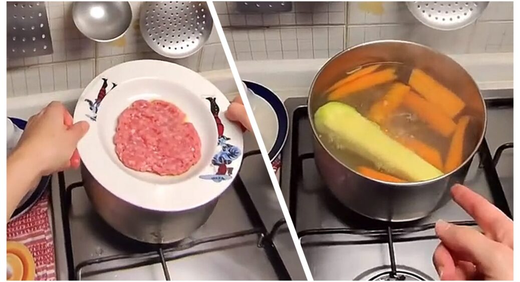 Світло дали всього на 2 години, але я встигаю приготувати 3 страви: метод “багатоповерхової” каструлі рятує 