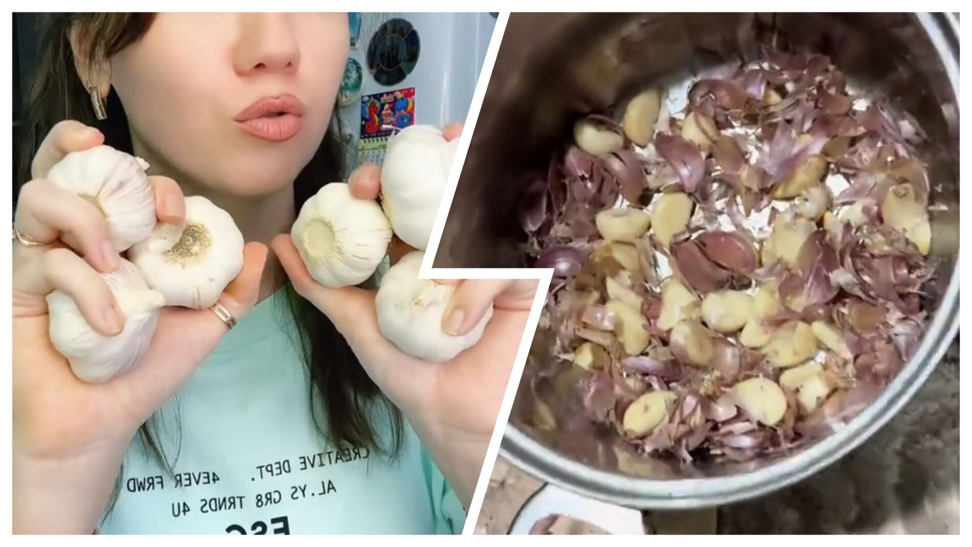 Господині розповіли, як швидко почистити велику кількість часнику 