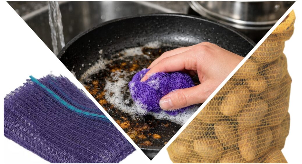 Капронові сітки з-під цибулі й картоплі – чисте золото: ними відмиваю брудні каструлі до блиску без подряпин 