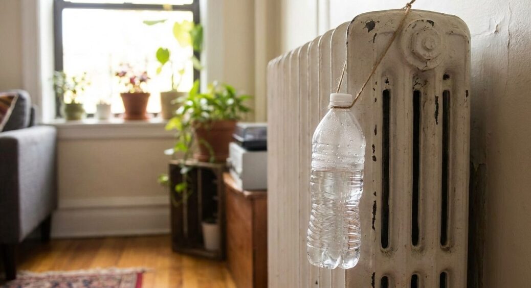 Цікава дивина: кума вішає на батарею 1 пляшку, і це працює. Я була вражена ефектом, та повторила у себе 