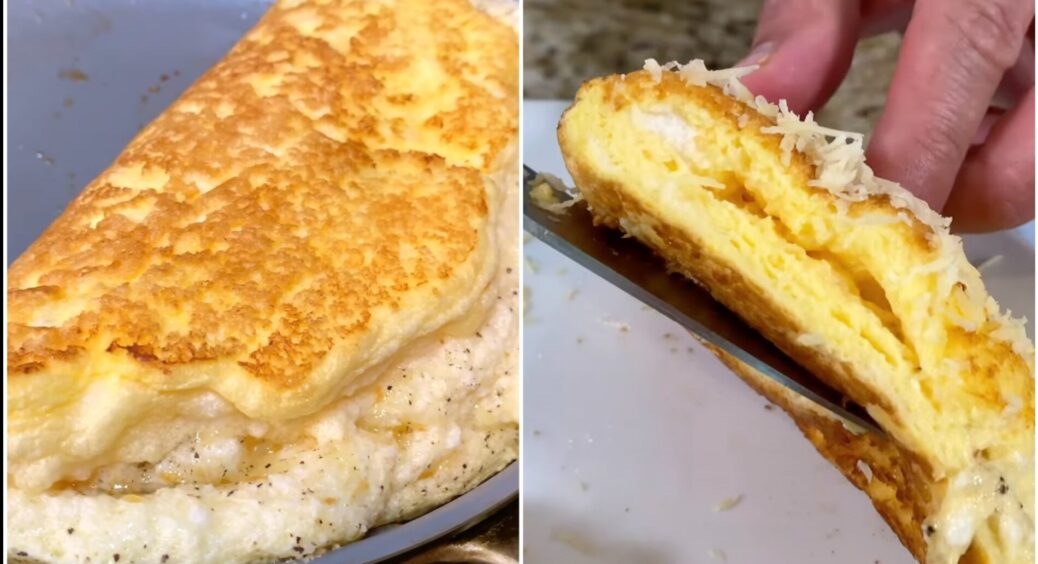 1 чайна ложка в омлет робить його таким високим і пишним, як подають в ресторанах 