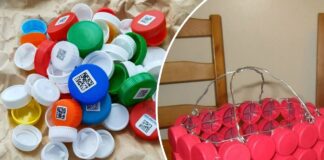 Як зробити корзинку з кришок від пластикових пляшок