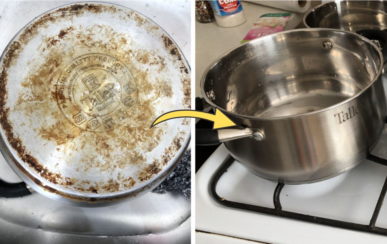 Як очистити каструлю від слідів нагару та бруду