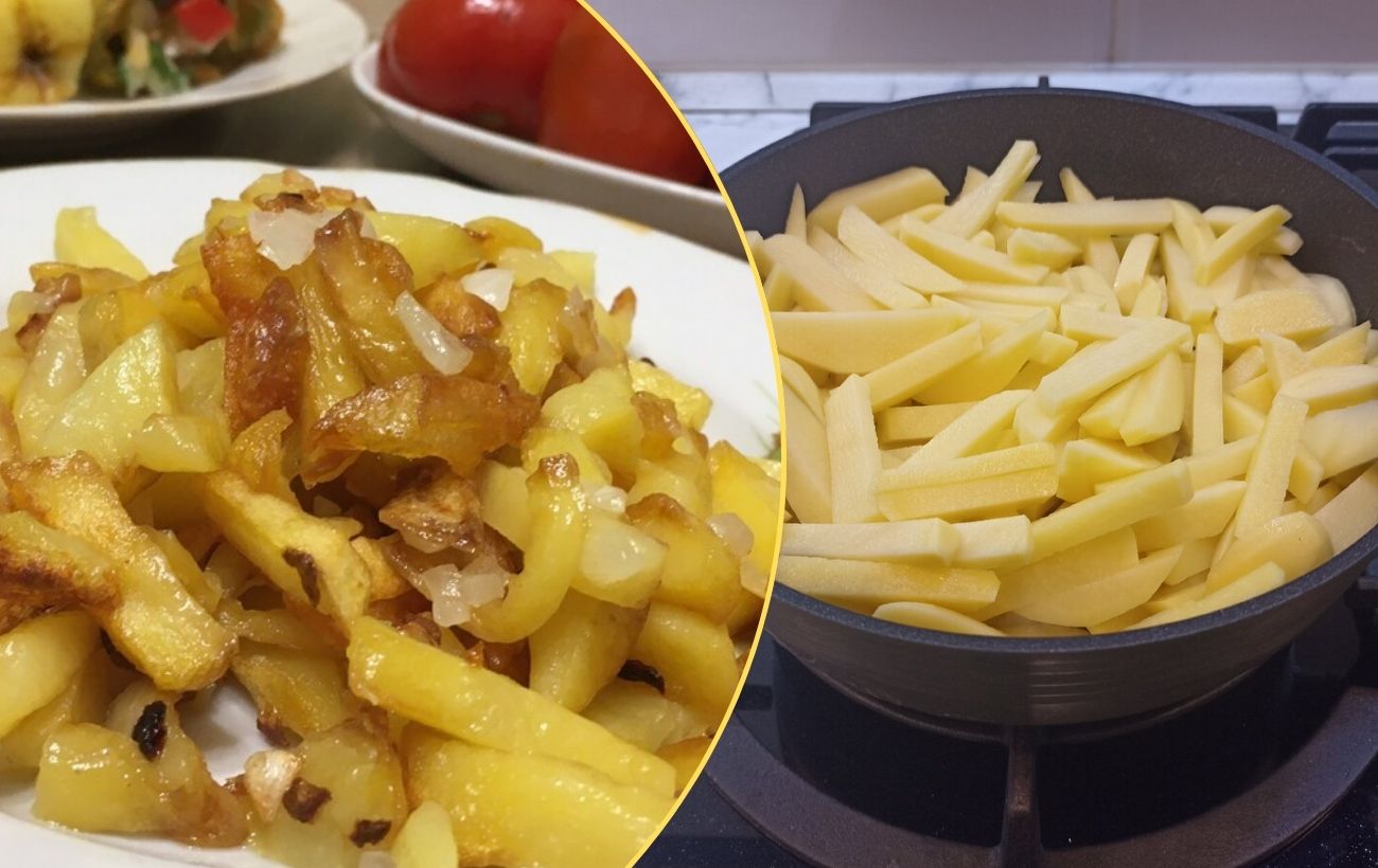 Як смажити картоплю без бризок олії