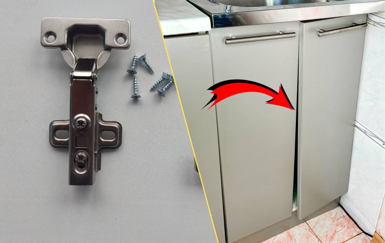 Як підкрутити петлі на шафі в кухні