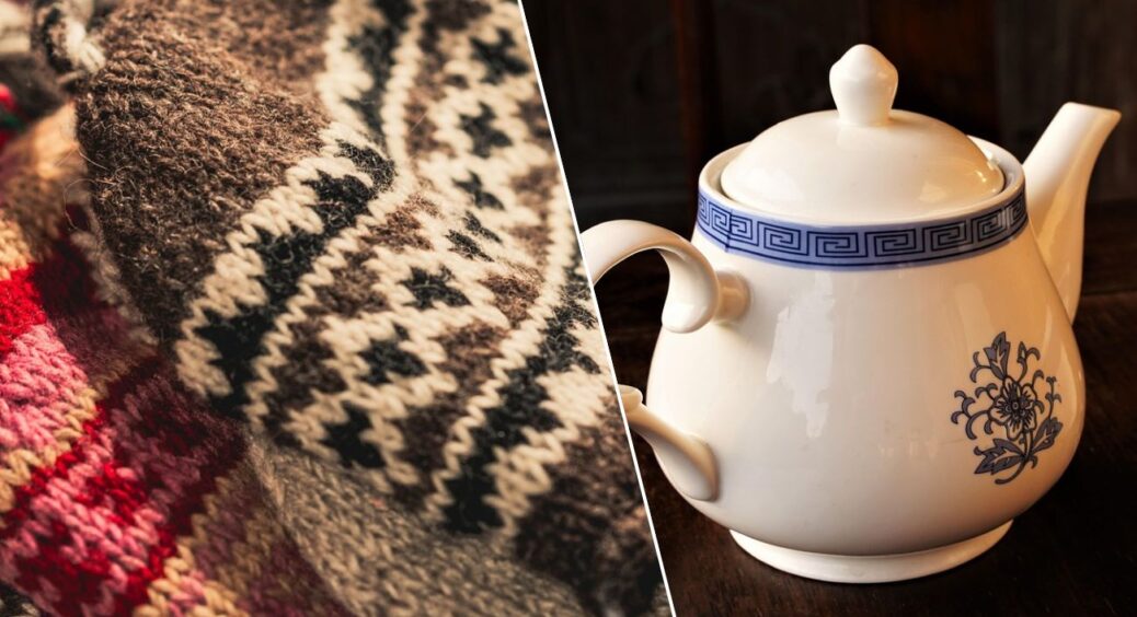 “Чохол” на чайник зі старої в’язаної шапки: вода не холоне по 2 години – ідеально для чаювань вдома 