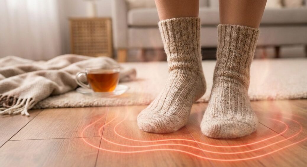 Підлога “льодяна” навіть з килимами? 1 проста річ у кімнаті вирішує проблему: +3 градуси до температури 