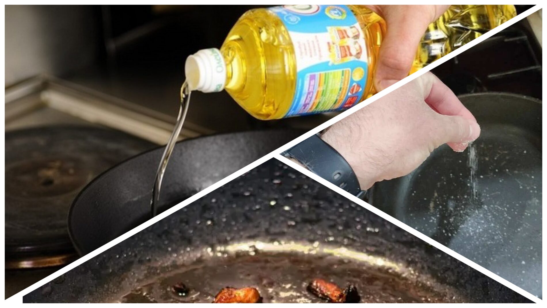 Господині показали лайфхак, що зробити, аби олія на сковорідці не бризкала 