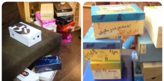 Господині розповіли, як зробити органайзер для взуття із картонних коробок 