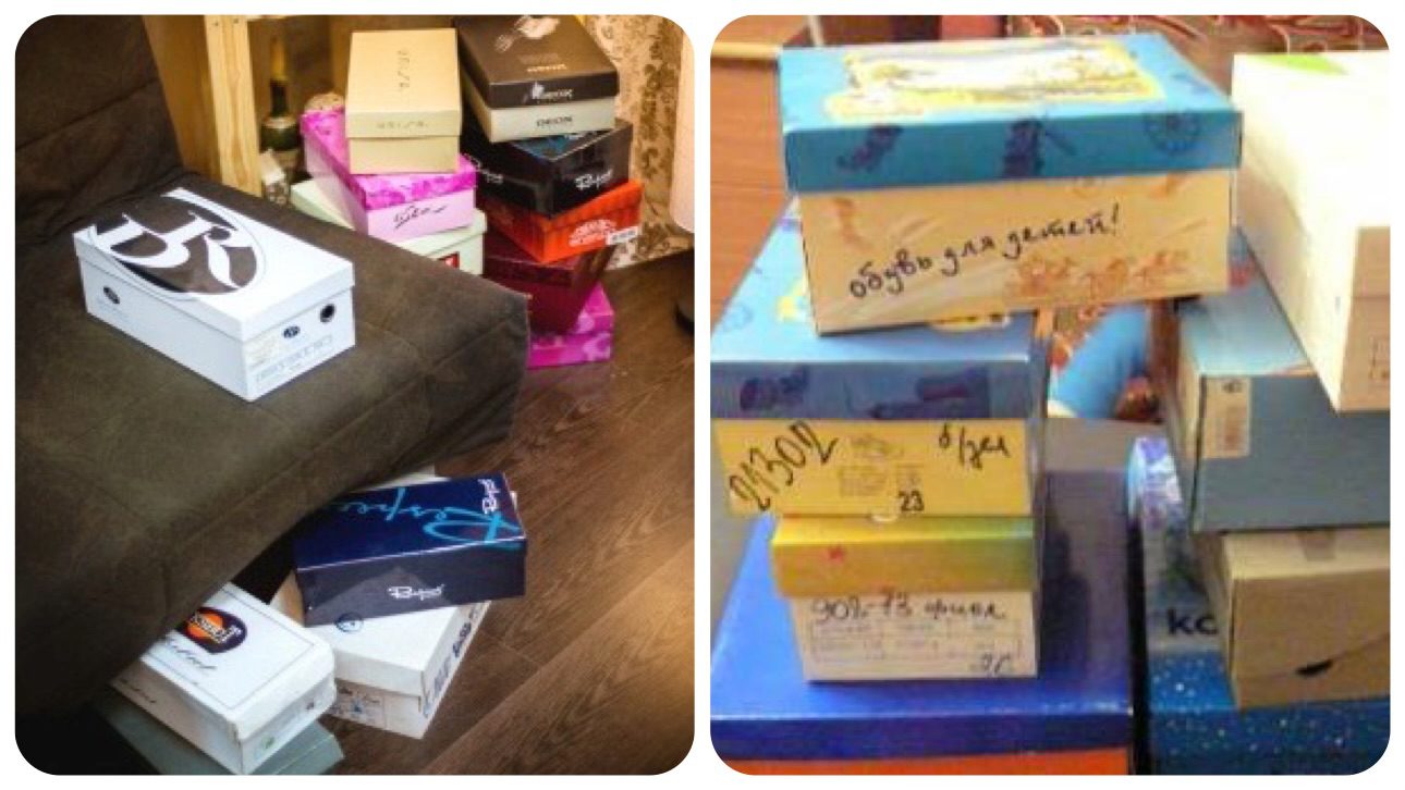 Господині розповіли, як зробити органайзер для взуття із картонних коробок 