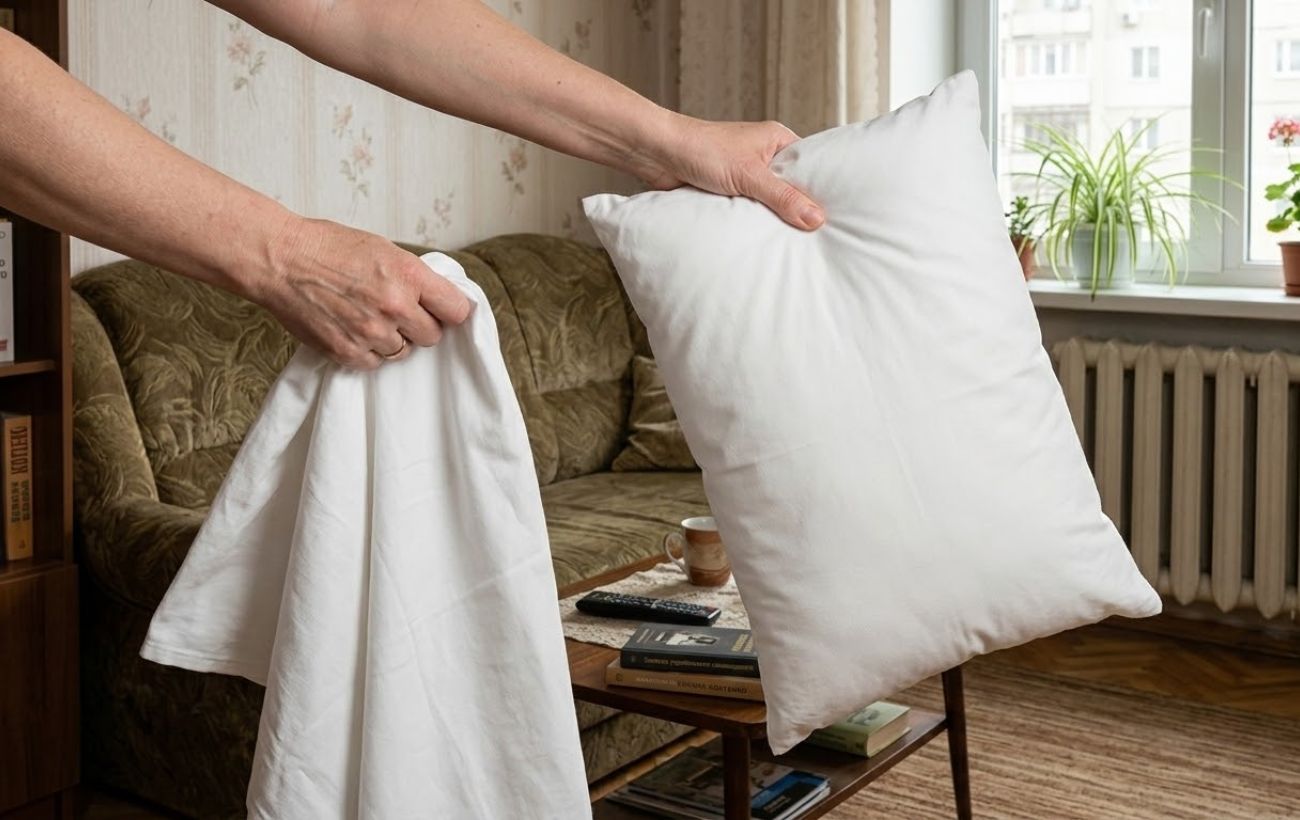 Як зробити мішок для прання з наволочки