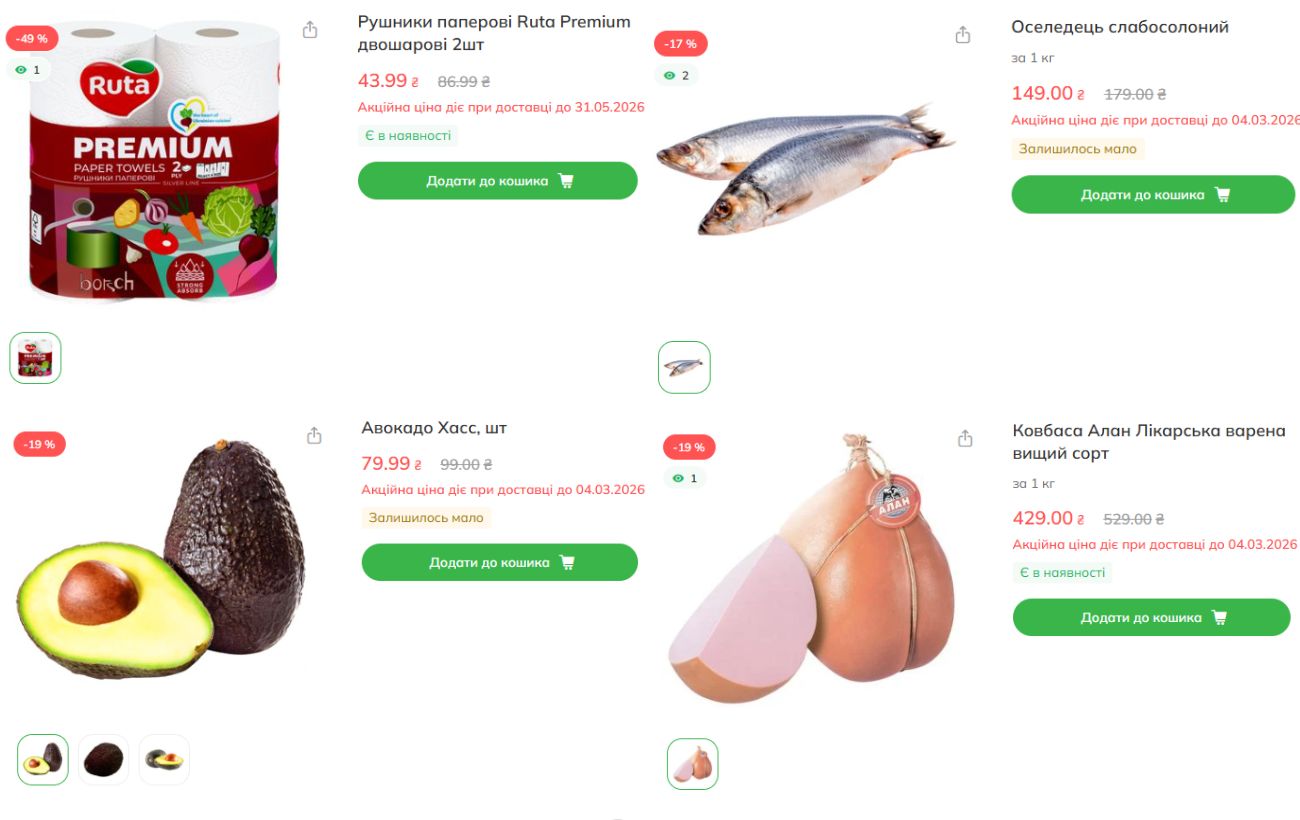 Що можна придбати за знижкою в магазинах української мережі Новус — цікаві позиції