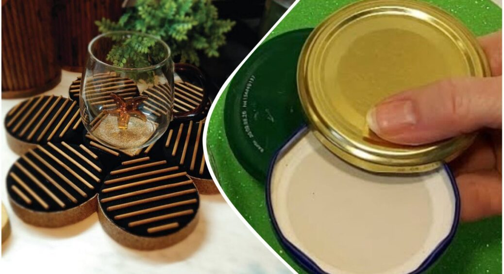 Кришки від банок бережу як зіницю ока – роблю функціональну підставку під гарячий посуд: трюк на 10 з 10 