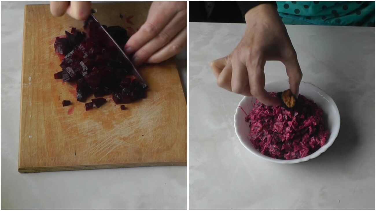 Кулінари поділилися рецептом салату з буряка з яблуком, горіхами і чорносливом