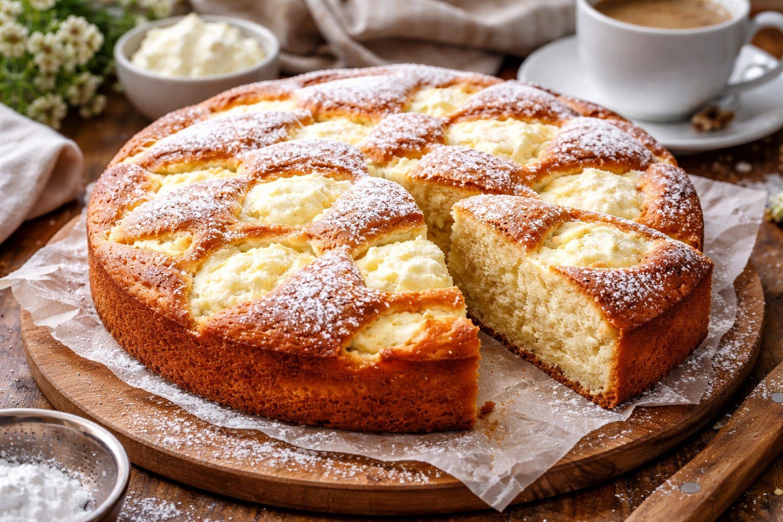 Кулінари поділилися простим рецептом сирного пирога на кефірному тісті