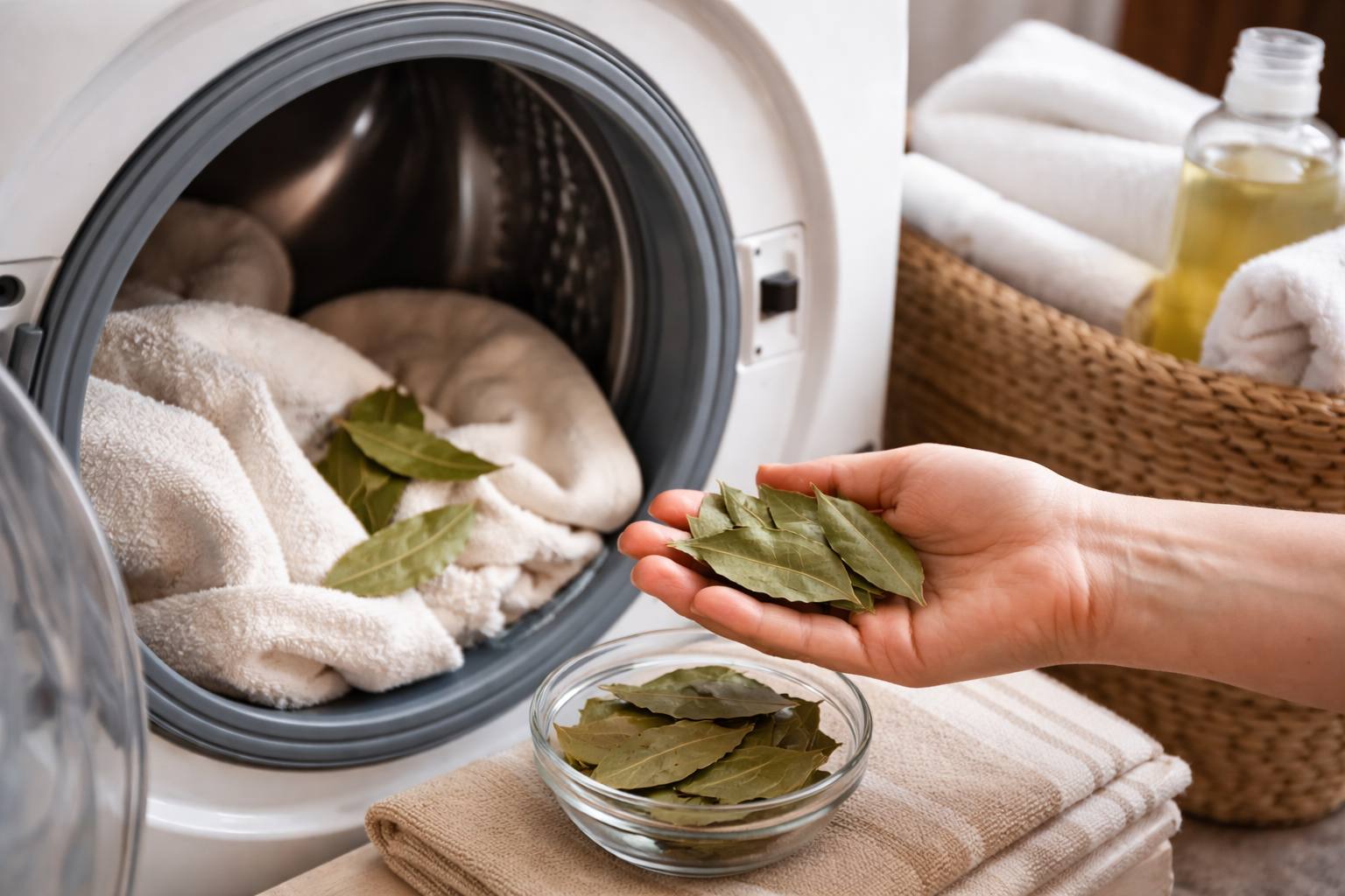 Господині розповіли, як можна використовувати лавровий лист під час прання. Фото: Добрі новини