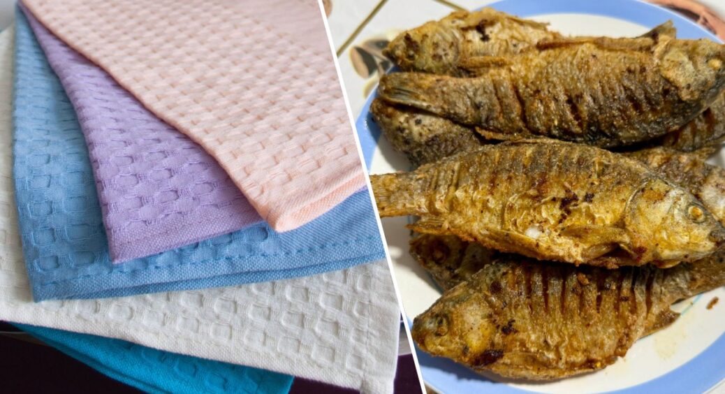 Кулінарний лайфхак дня: вішаю рушник на батарею, аби під час смаження риби не було смороду в кухні 