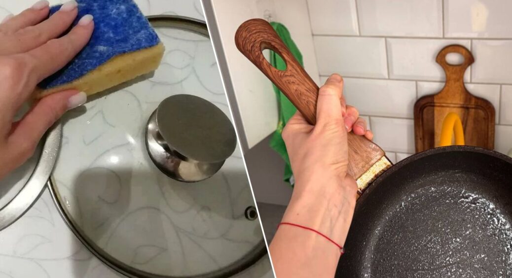 Сковорідка більше не темніє від нагару: 1 зміна під час миття вирішила проблему назавжди 