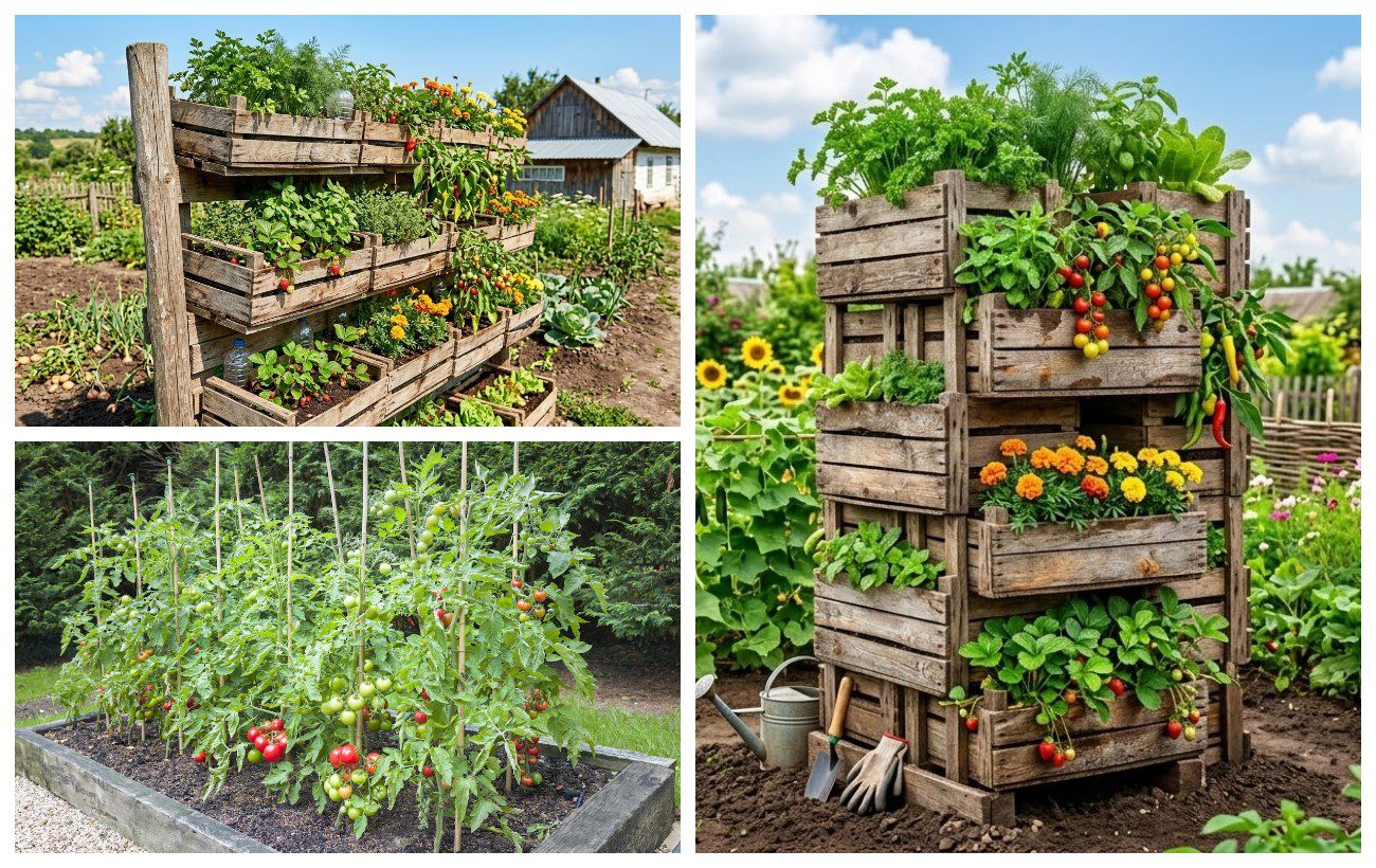 Як із дерев'яних ящиків зробити вертикальні грядки