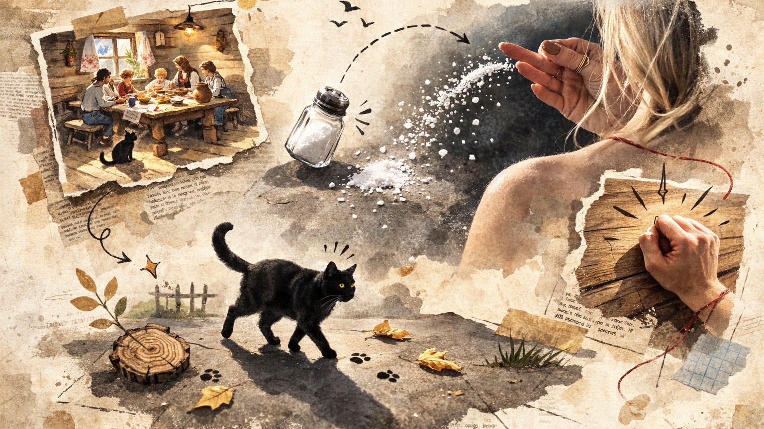 Історики розповіли, звідки в Україну пришли прикмети про сіль і чорних котів 