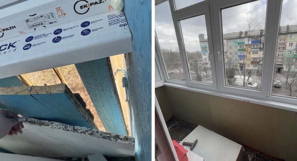 Роблю це влітку, аби не “плакати” взимку: власноруч утеплюю старий дерев’яний балкон, щоб в -20 не мерзнути 