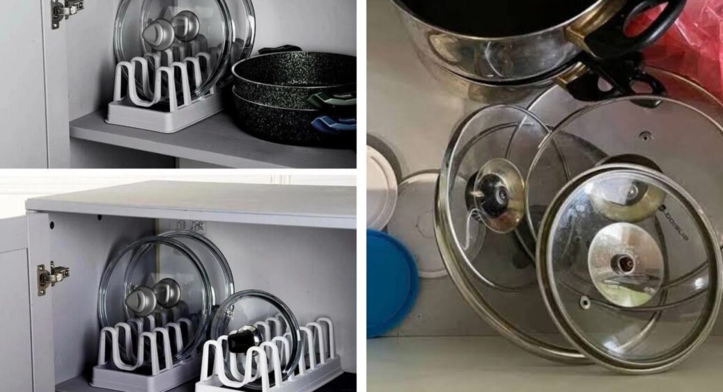 На розпродажі купила хитру “примочку”, щоб кришки від каструль було куди дівати: лайфхак для господинь 