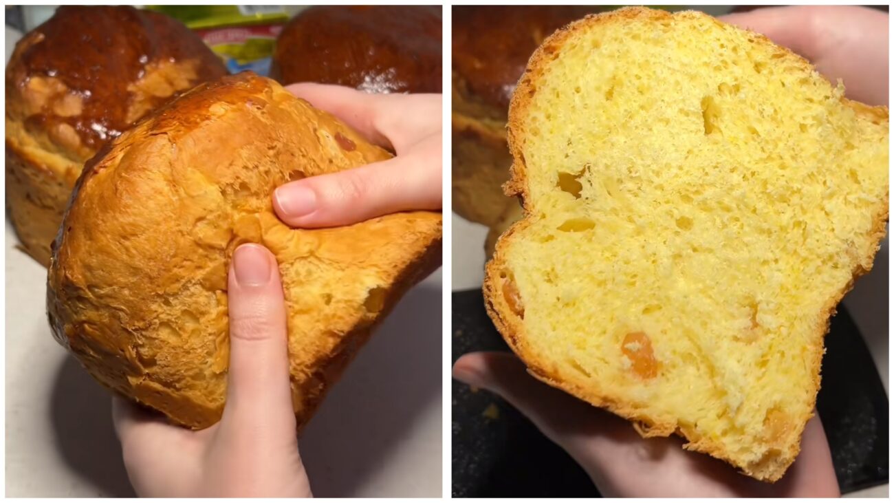 Господині розповіли, через що паска не виходить пухкою. Фото: TikTok @smachno_tyt Господині розповіли, через що паска не виходить пухкою. Фото: TikTok @smachno_tyt