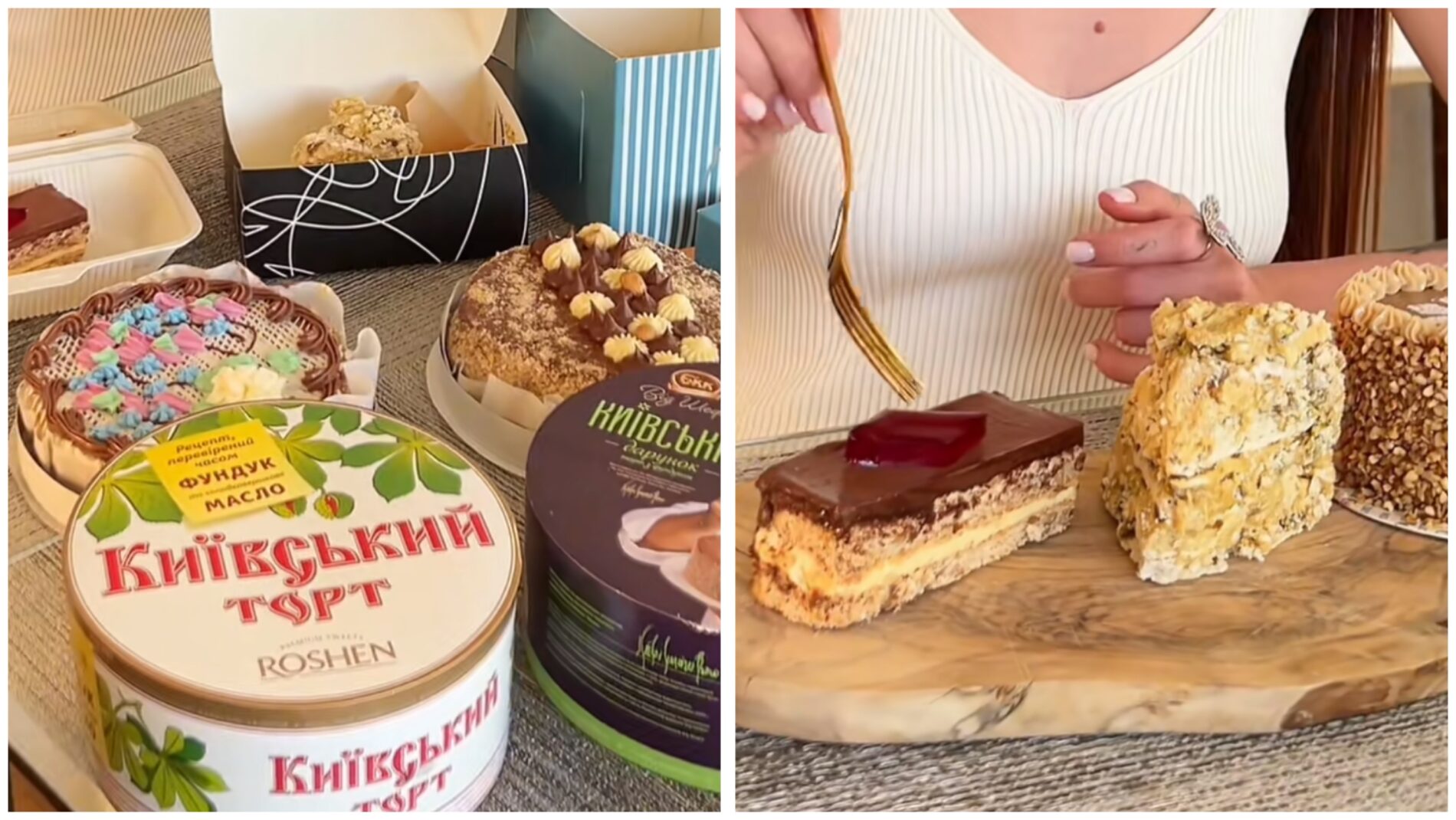 Продавчині пояснили, як обрати якісний Київський торт у магазині. Фото: TikTok Я Анна. Хана це стан душі 