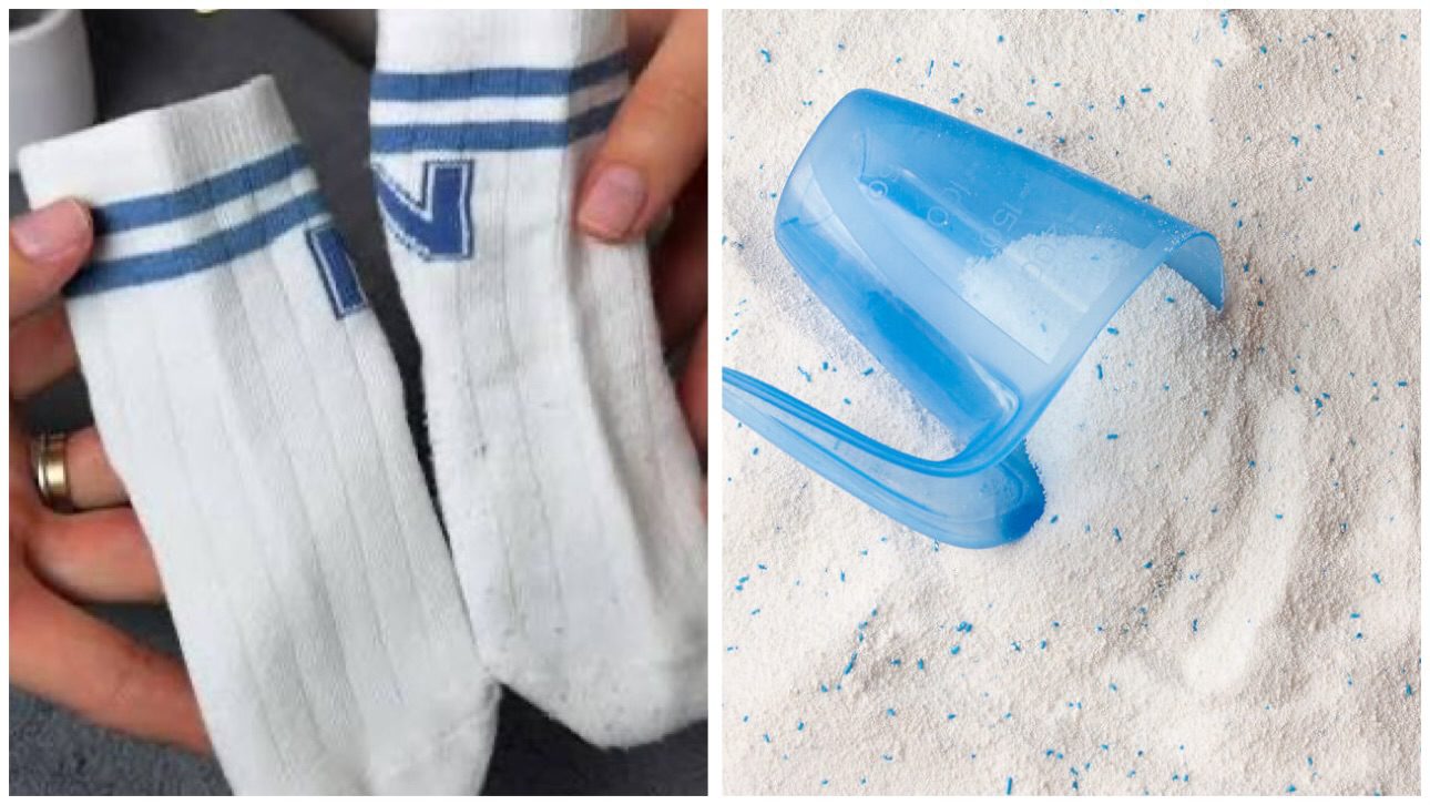 Господині розповіли, навіщо насипати пральний порошок у шкарпетки 