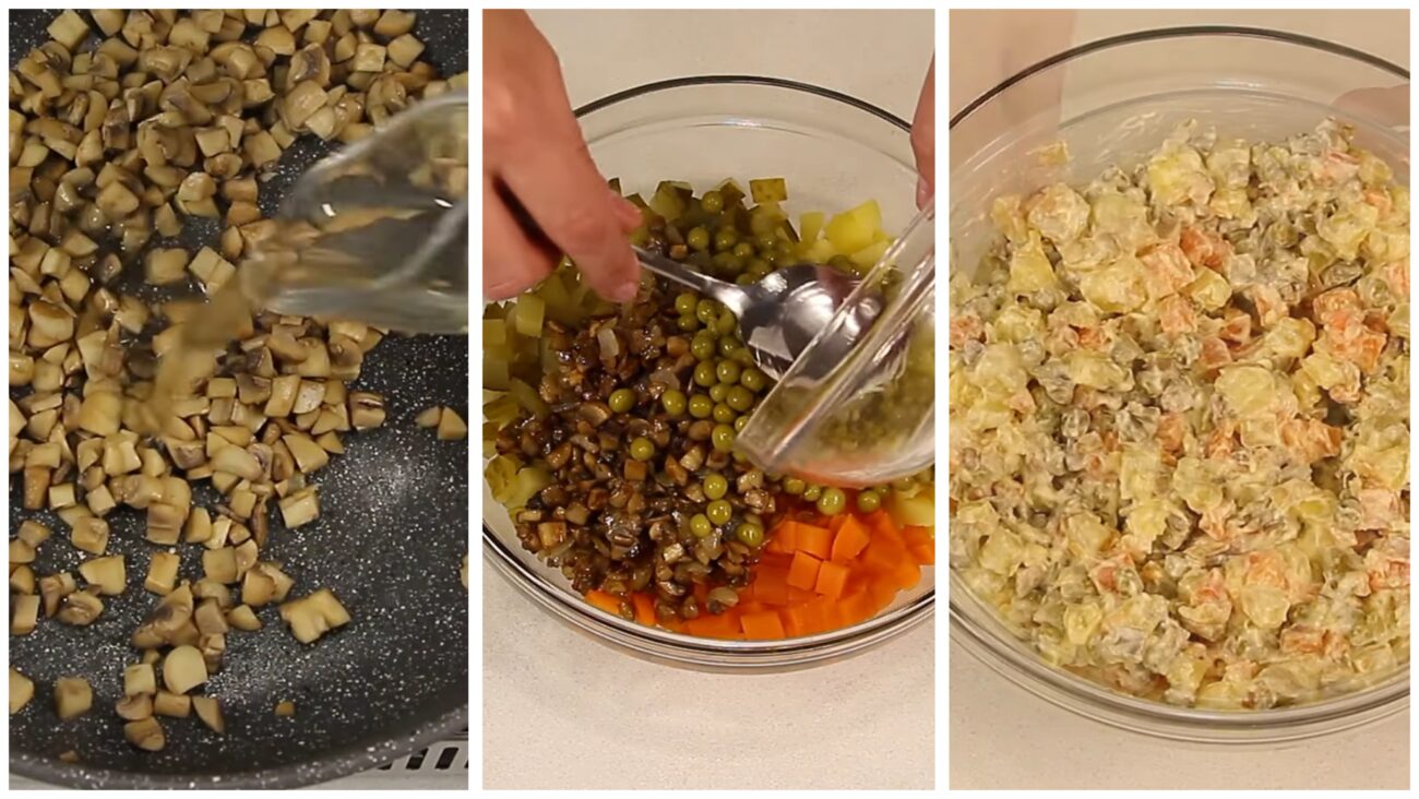 Господині розповіли рецепт пістного салату Олівʼє Господині розповіли рецепт пістного салату Олівʼє