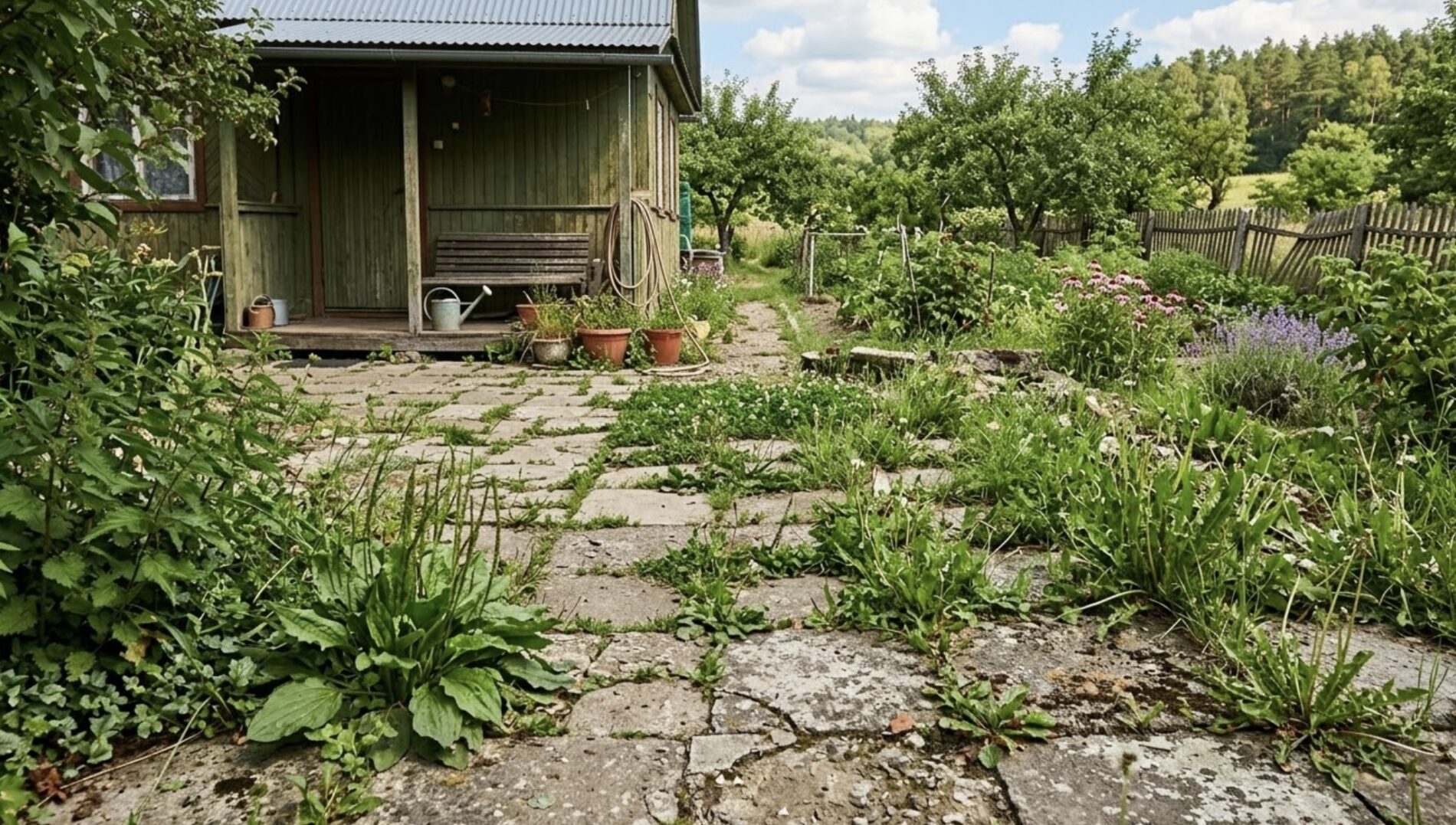 Господині розповіли, як без роботи руками прибрати бурʼяни між плиткою. Фото: Добрі новини