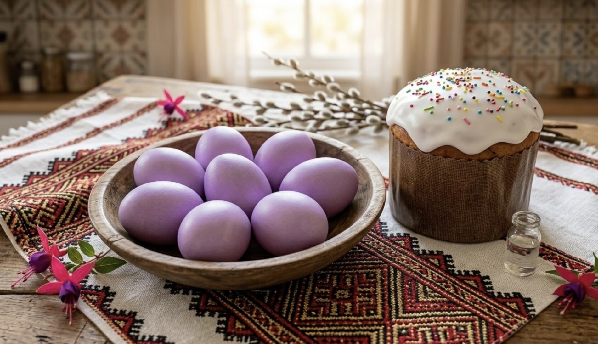 Господині розповіли, як зробити бузкові крашанки за допомогою чаю. Фото: Добрі новини