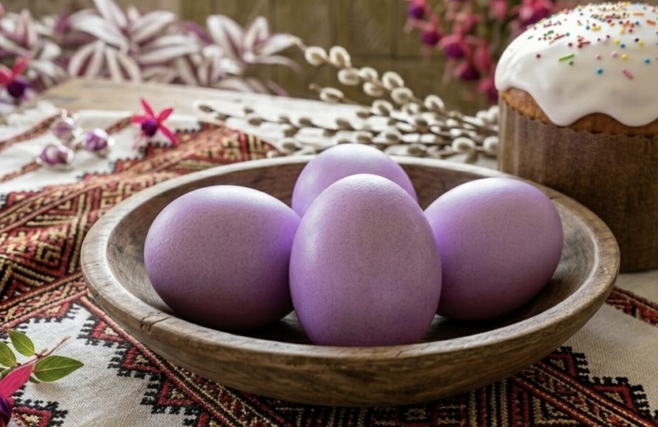 Господині розповіли, як зробити бузкові крашанки за допомогою чаю. Фото: Добрі новини