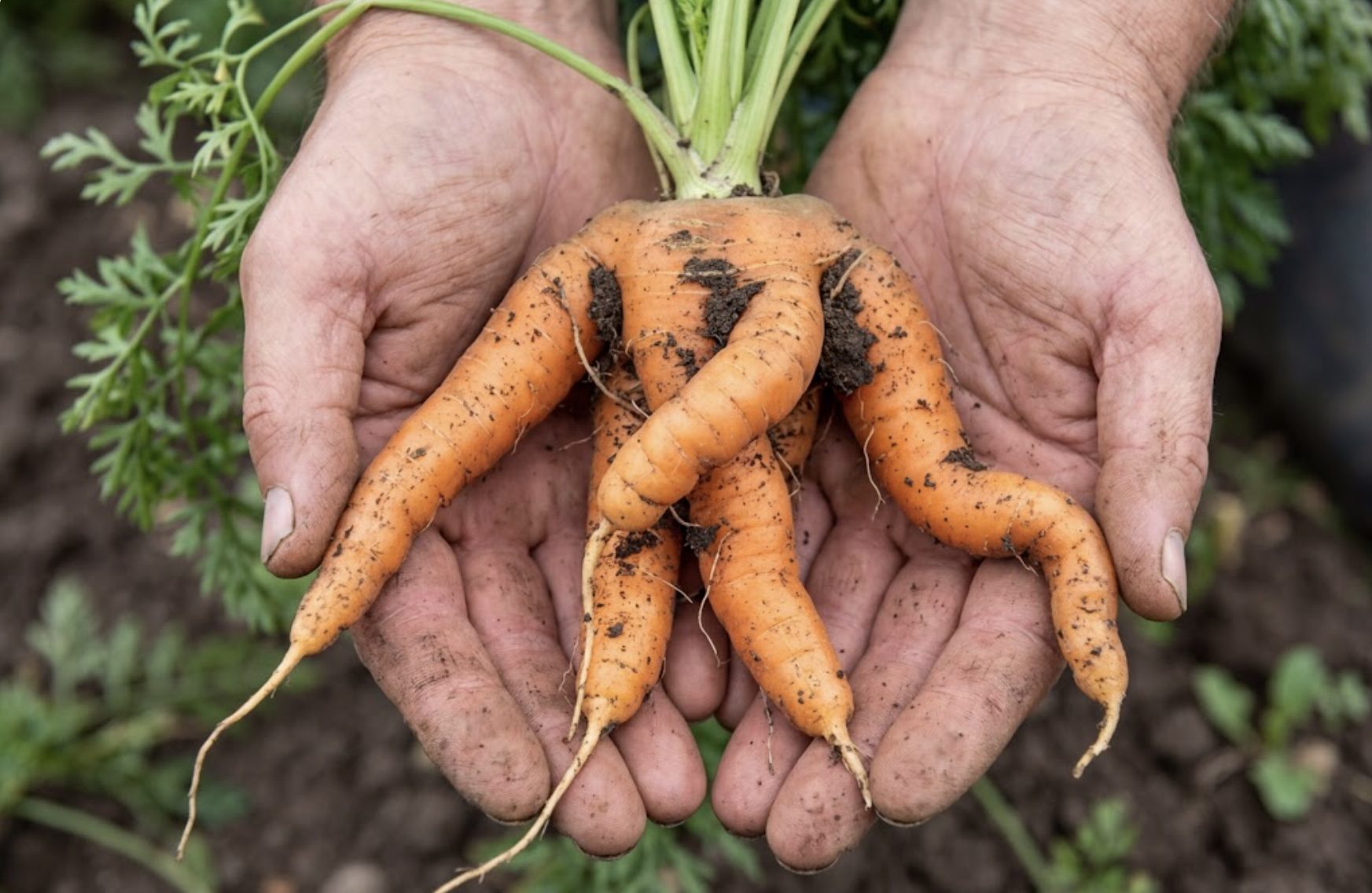 Городники розповіли, чому морква виростає рогатою. Фото: Добрі новини