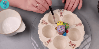 Як з втулок зробити великодній декор. Фото: YouTube/ DIY Plaster Studio