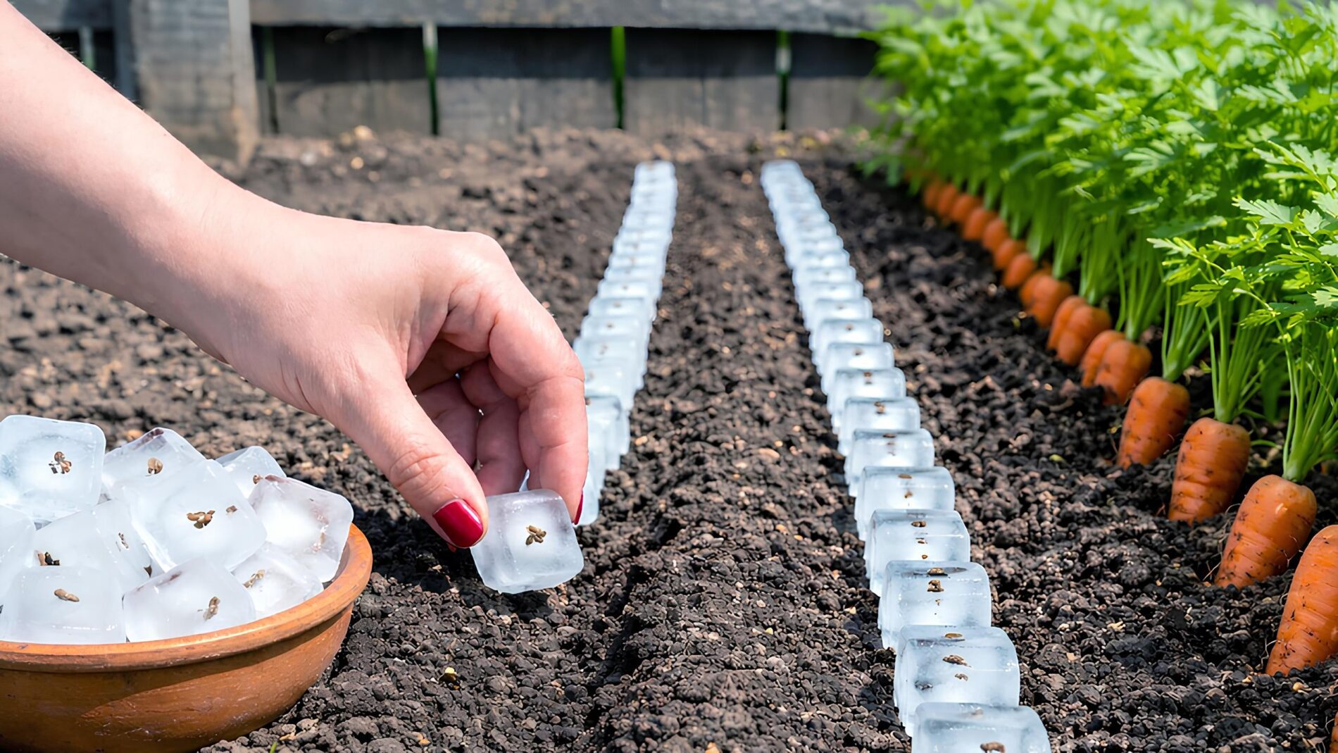 Городники назвали цікавий спосіб посіву моркви на грядках. Фото: YouTube