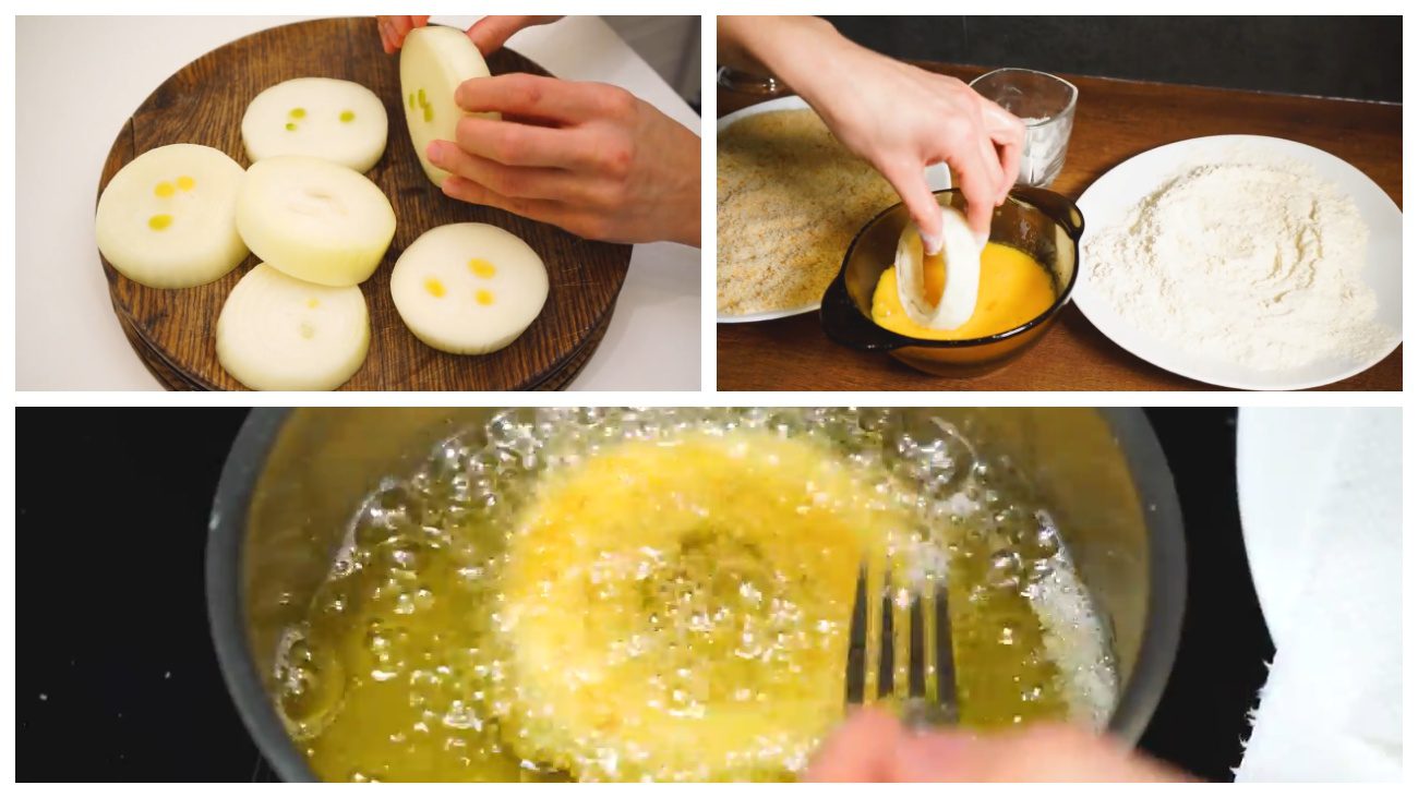 Кулінари поділились секретом приготування цибулевих кілець. Фото: YouTube Alina FooDee 