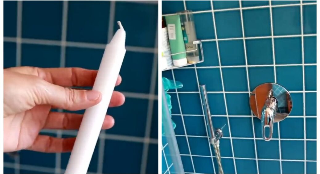Роблю це 1 раз на місяць — і у ванній між плитками більше ніколи немає цвілі: мій улюблений трюк зі свічкою 
