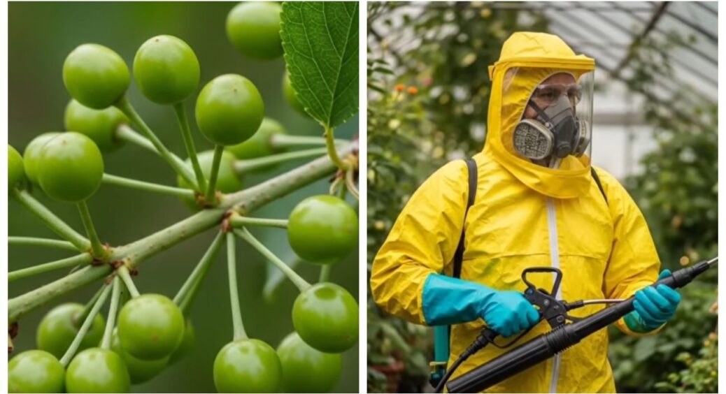 Зробила 2-3 обробки черешні після цвітіння: тепер збираю чисті, красиві ягоди без жодних сюрпризів всередині 
