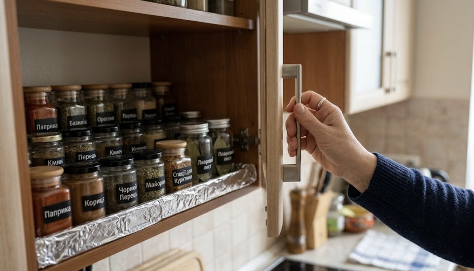 Господині розповіли, як забути про крихти й сміття у кухонних шафах. Фото: Добрі новини